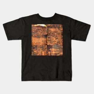 Rochester Creek Utah petroglyph site Kids T-Shirt